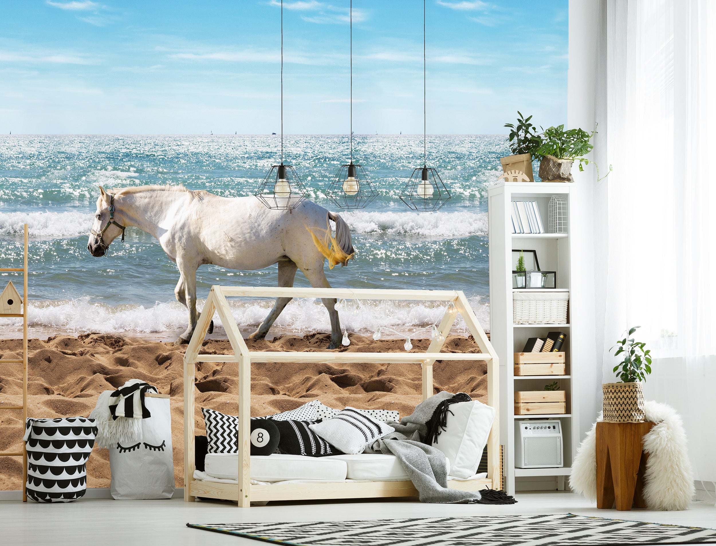 Kate & Andy Behang - Horse on the Beach - Paarden behang