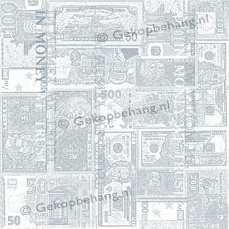 Wallpaper Expresse - Thomas - banknotes blue