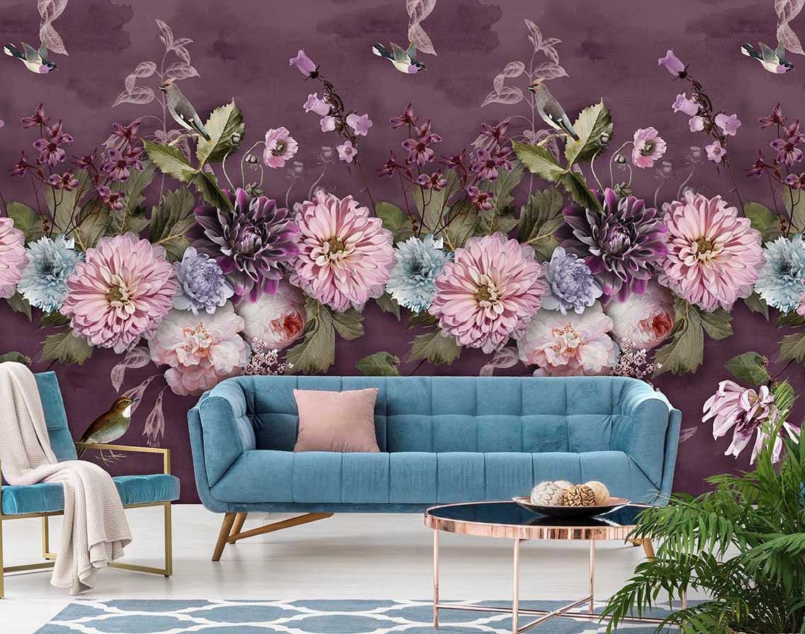 Floral Utopia Wallpaper - Midsummer Dark