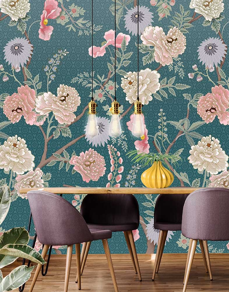 Floral Utopia Wallpaper - Tea Garden Romance