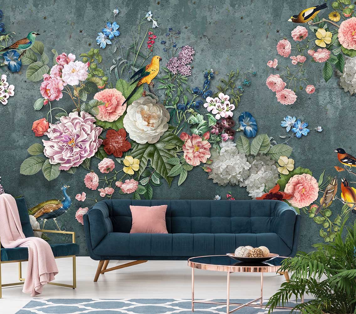 Floral Utopia Wallpaper - Abundance Dark
