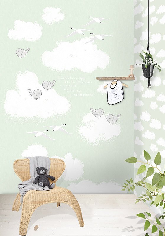 Children's wallpaper Sweet Clouds