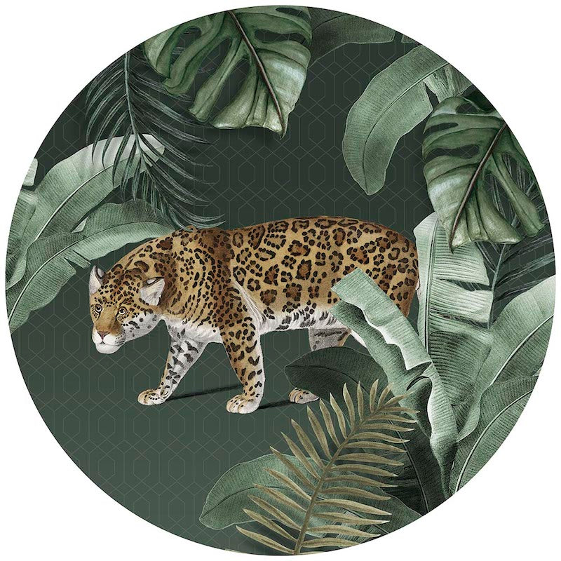 Wandkreis - Vintage Tigergrün