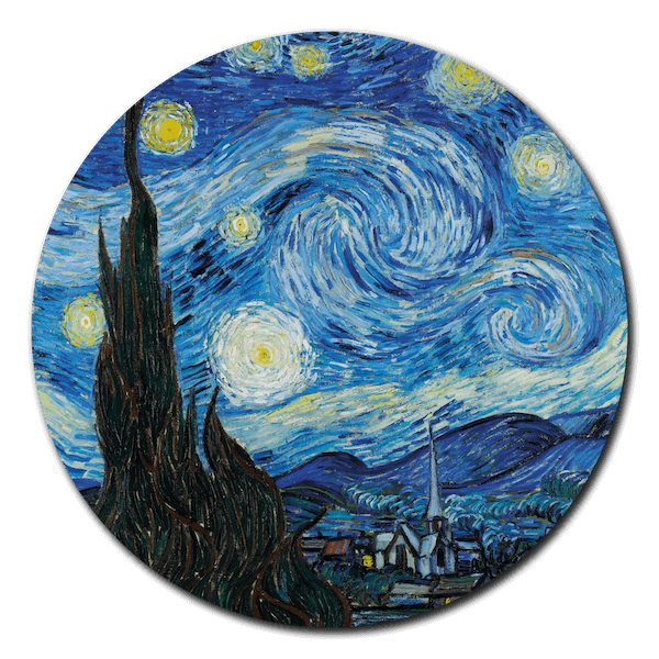 Van Gogh 'Sterrennacht' Muurcirkel