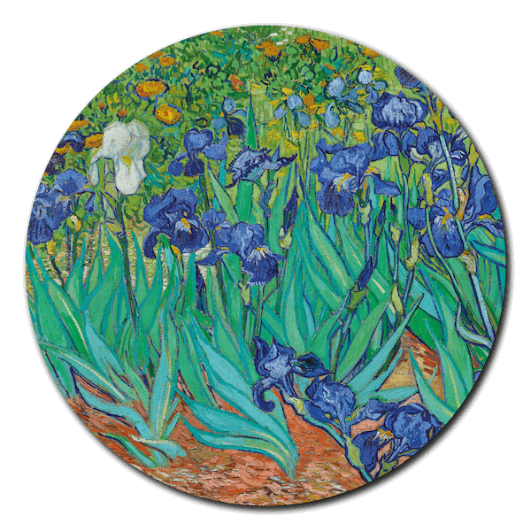 Van Gogh 'Irises' Wall Circle