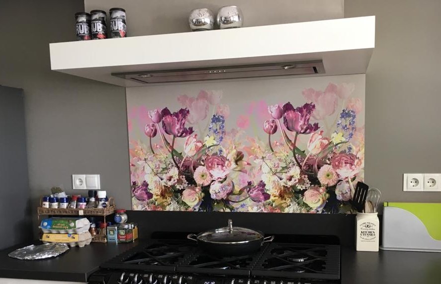 Küchenwand - Blumenstrauß / Tulpen