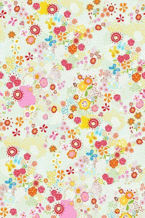 Children's wallpaper Flower Field