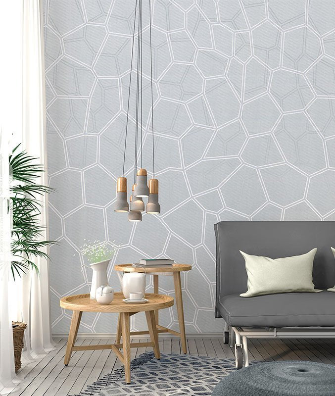 Wallpaper Timeless - Honeycomb Blue