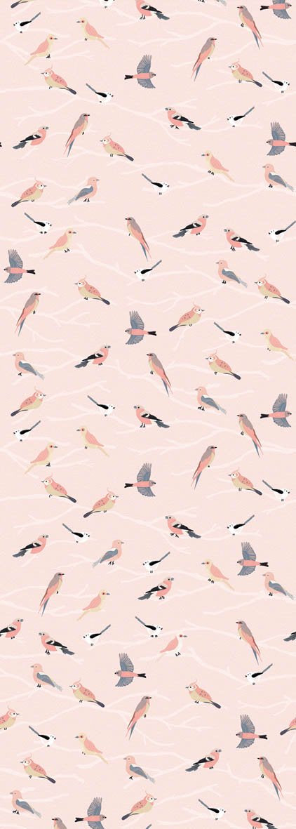 Kate & Andy Wallpaper - Fly and be free (pink)