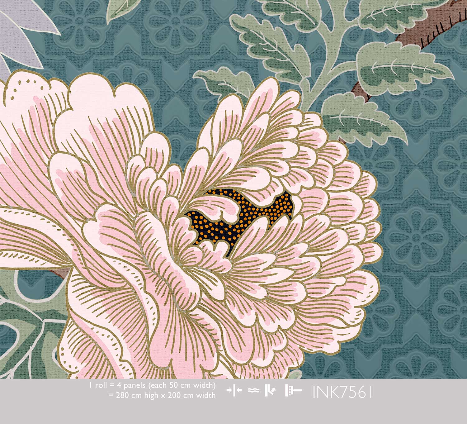 Floral Utopia Behang - Tea Garden Romance