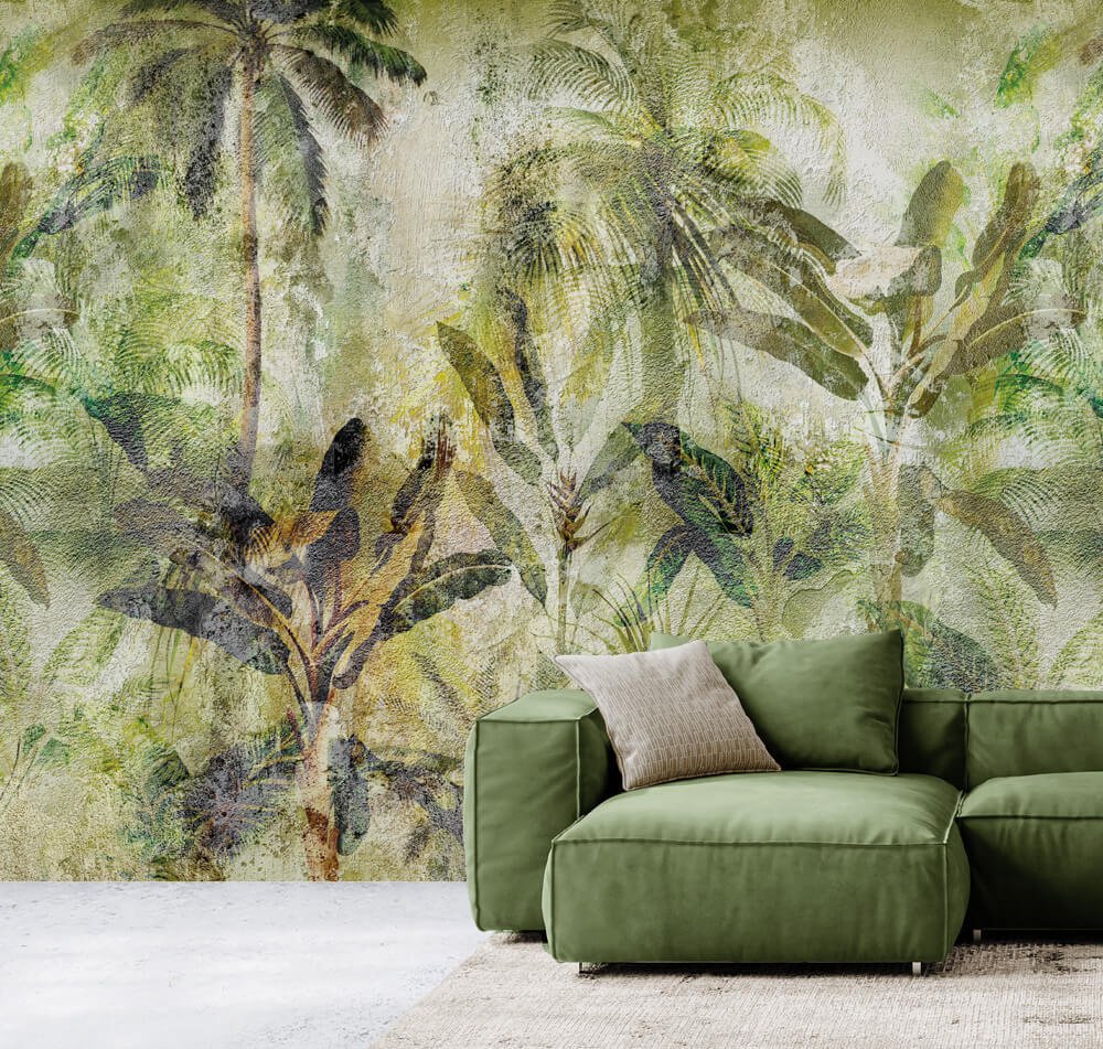 Walk In The Jungle Green - Wallpaper
