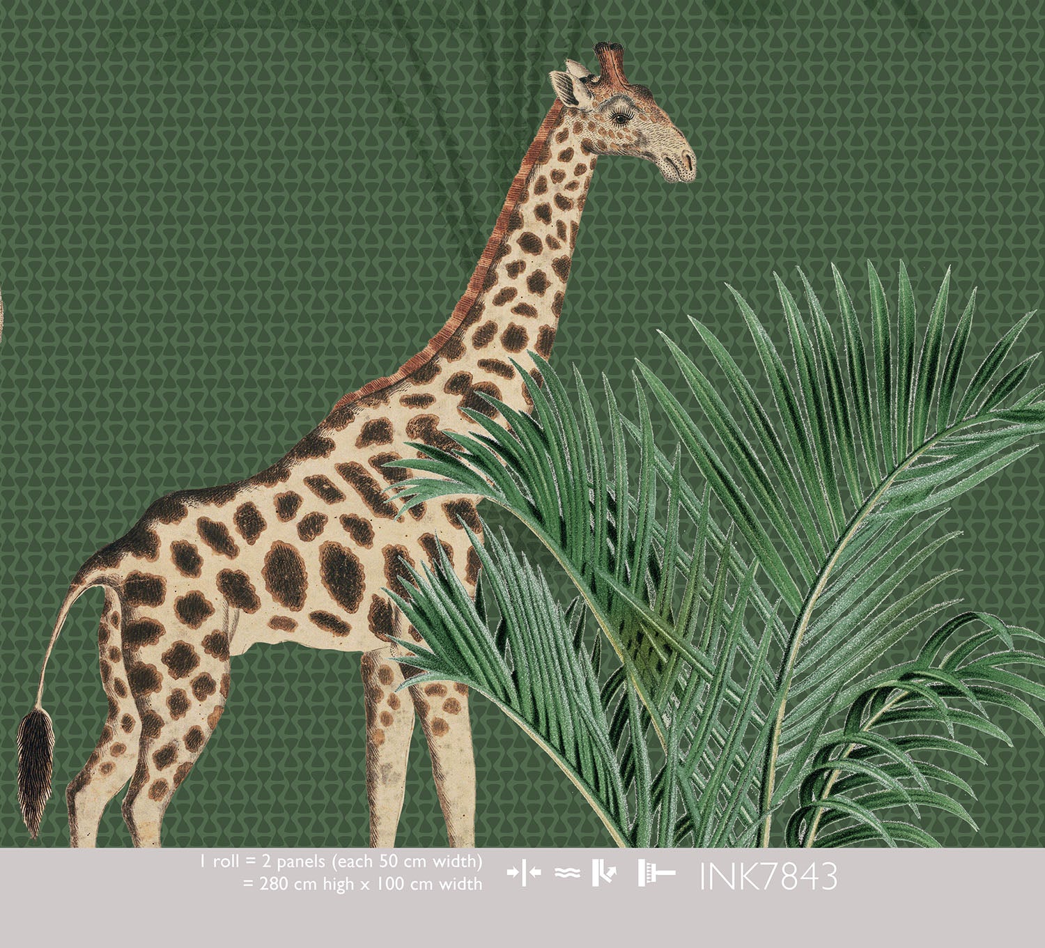 Jungle Play Green - Children's Wallpaper Olive & Noah