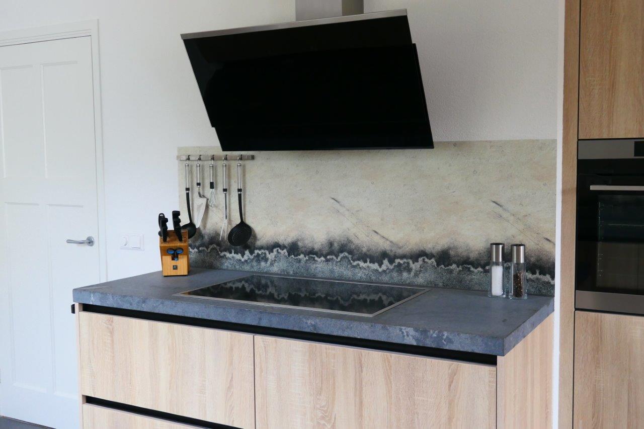 Keukenwand met eigen foto