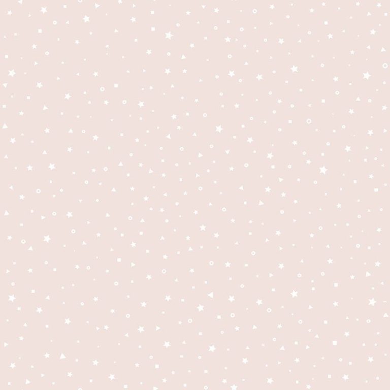 Kinderbehang Puck & Rose - Sterren Klein Roze
