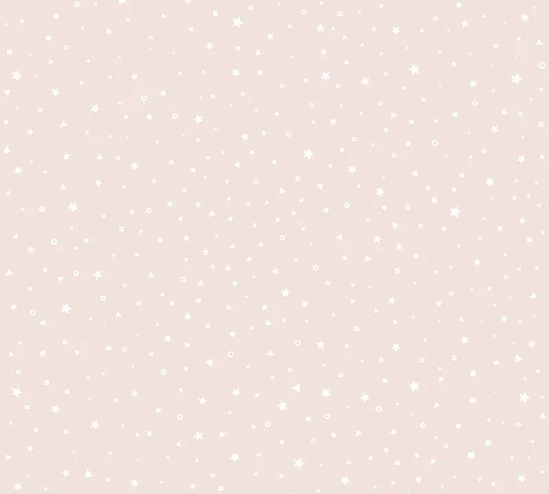 Kinderbehang Puck & Rose - Sterren Klein Roze