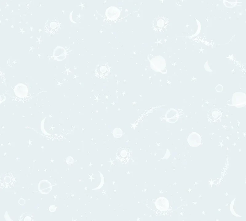 Kinderbehang Puck & Rose - Sterren En Planeten Blauw