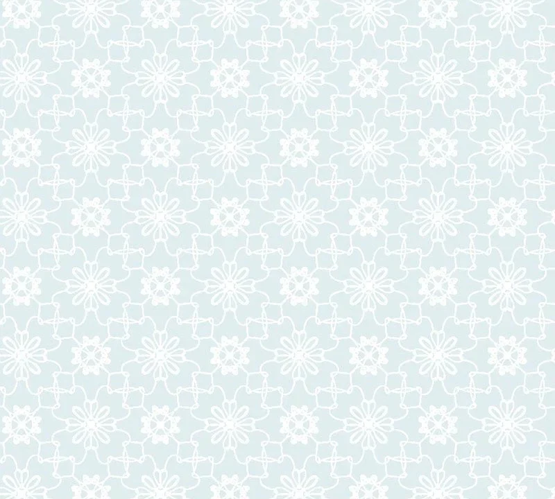 Kinderbehang Puck & Rose - Bloemmotief Blauw
