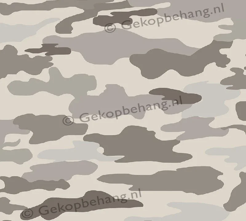 INGK Tapete - Thomas - camouflage bruin/groen