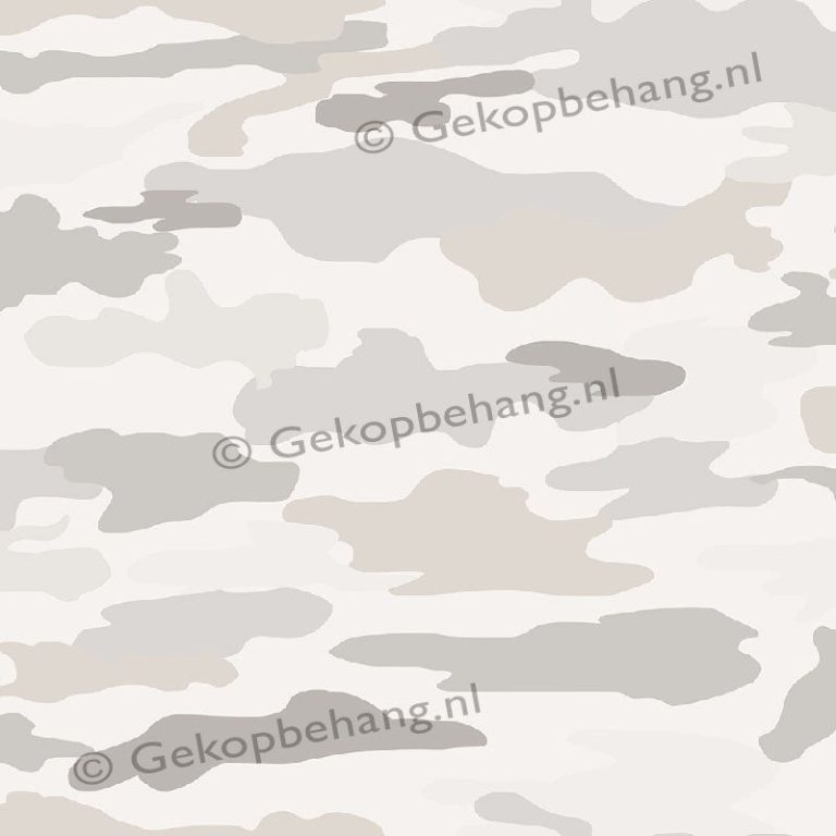INGK Wallpaper - Thomas - camouflage beige/bruin