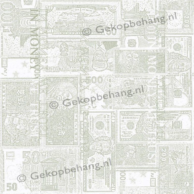 INGK Papier peint - Thomas - bankbiljetten groen