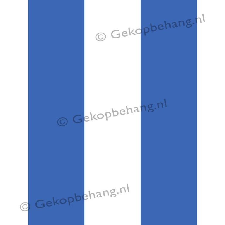 INGK Behang - Thomas - streep blauw/wit