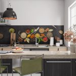 Kitchen splashback - Spices India Love- slate