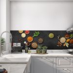 Kitchen splashback - Spices India Love- slate