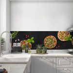 Küchenrückwand pizzas