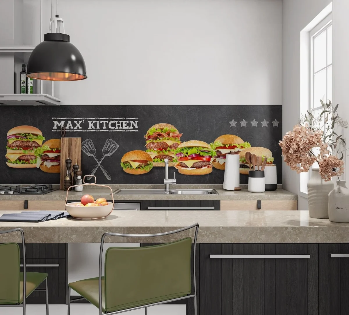 Burger Party - Küchenrückwand
