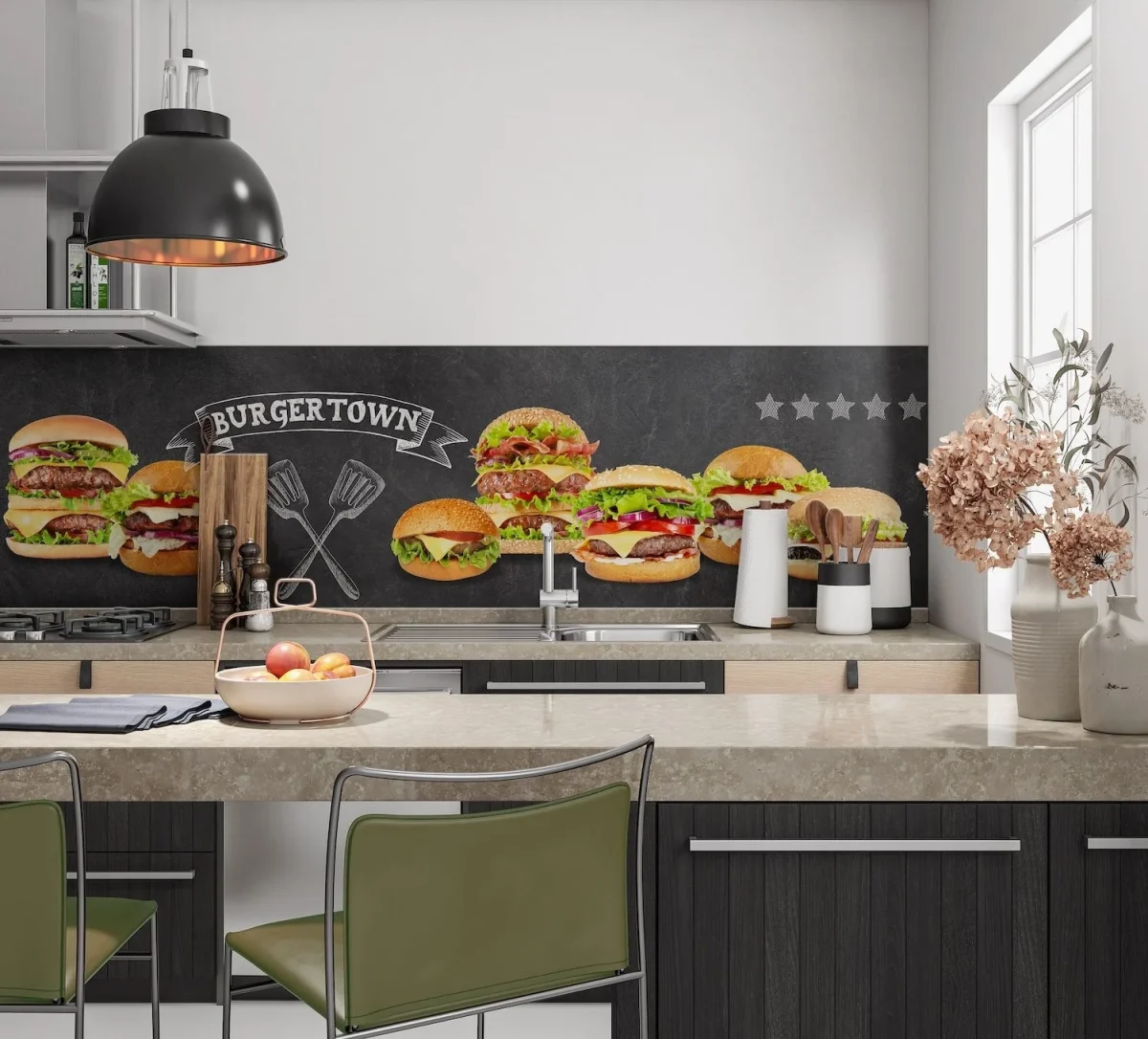 Burger Party - Küchenrückwand