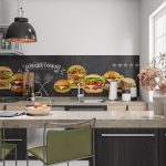 Burger party - Keukenachterwand