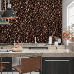 Koffiebonen Achterwand