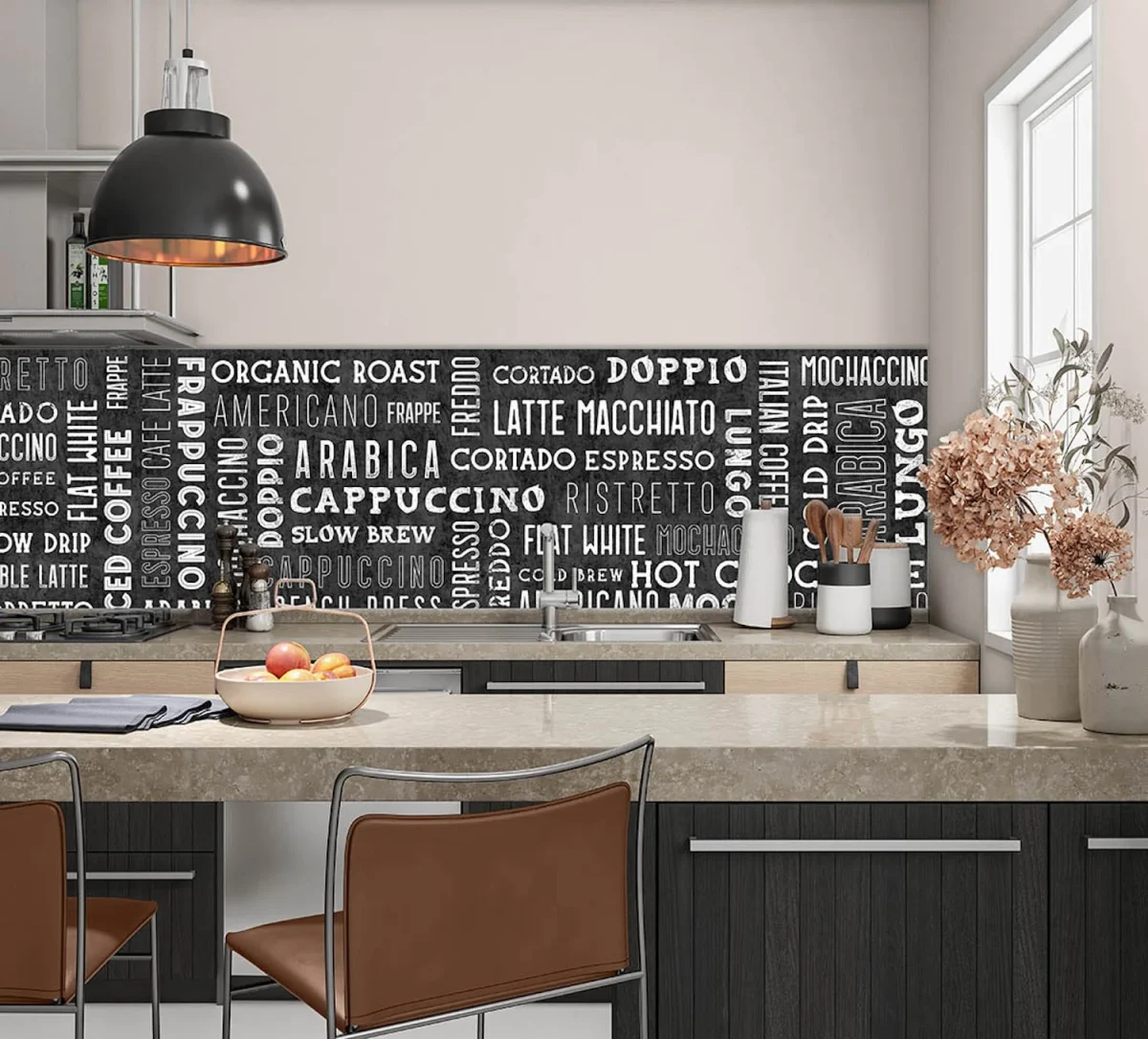 Koffie koffie koffie - Achterwand