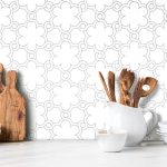 Kitchen splashback with print - Casablanca