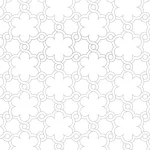 Motif de treillis floral gris clair en lignes fines sur fond blanc