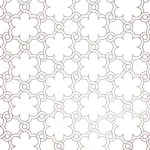 Casablanca Bronze Küchenrückwand DW446105 mit marokkanischem Quatrefoil-Muster in Bronzelinien auf weißem Hintergrund