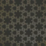 Motif de treillis floral or olive sur fond gris anthracite