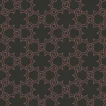 Casablanca Dark/Brons spatwand DW446108 met quatrefoil-patroon in bronslijnen op donkere achtergrond