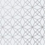 Kitchen backsplash with print - Fez Silver