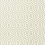 Motif géométrique de lignes or olive sur fond blanc