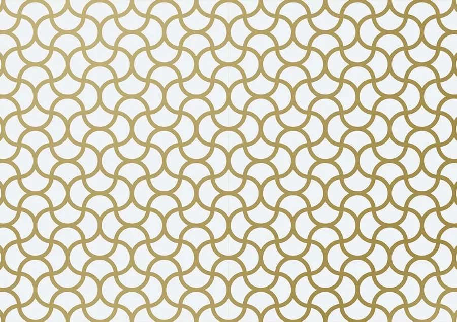 Motif d'écailles or olive sur fond blanc