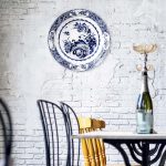 Muurcirkel - Wanddeco Bord - Blue Bird