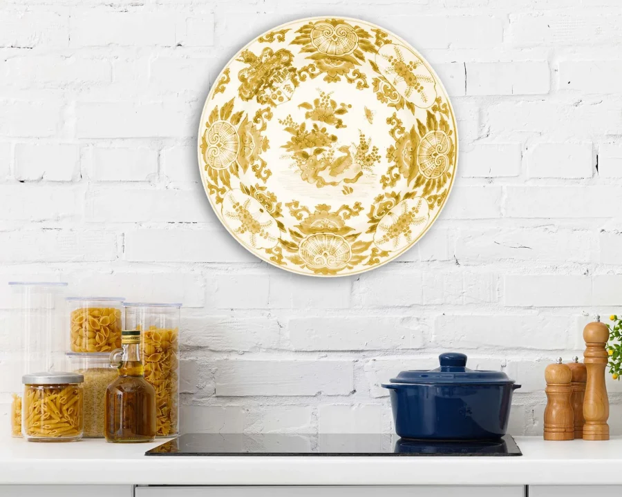Wall Circle - Decorative Plate - Ochre Plate