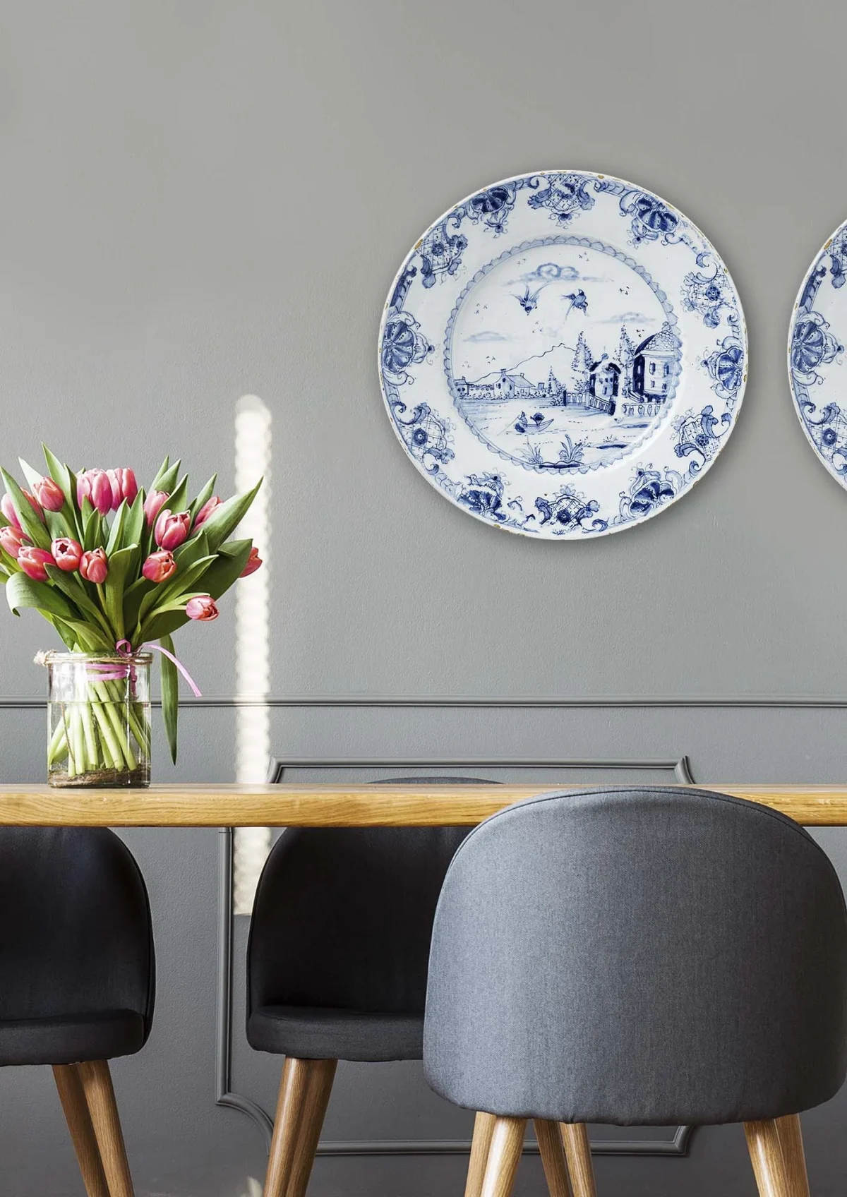 Cercle Mural - Assiette Décorative - Dutch Blue