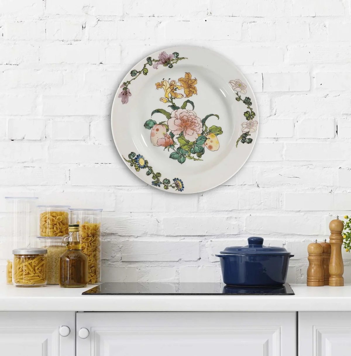 Cercle Mural - Assiette Décorative - Florals