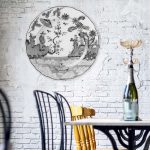 Muurcirkel - Wanddeco Bord - China Black