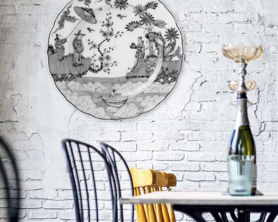 Muurcirkel - Wanddeco Bord - China Black