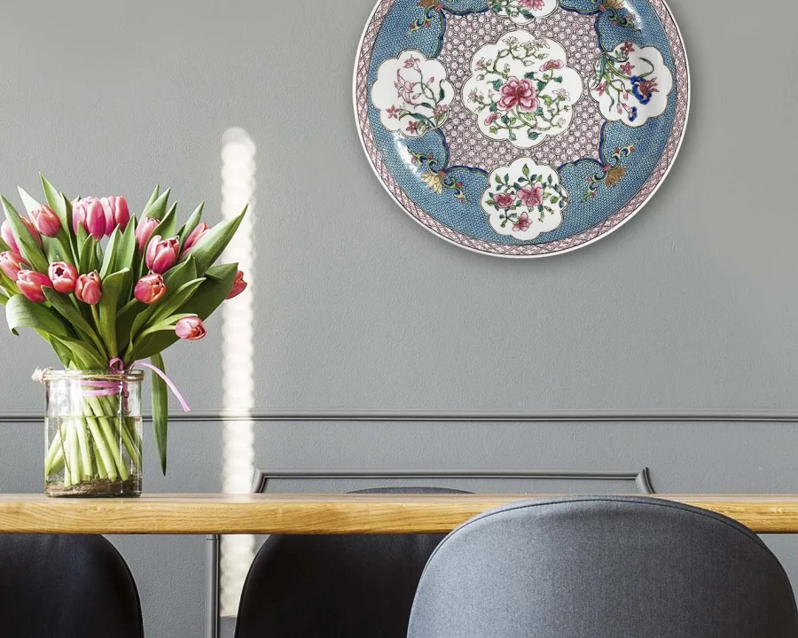 Wall Circle - Decorative Plate - Floral China