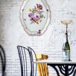 Muurcirkel - Wanddeco Bord - Floral China