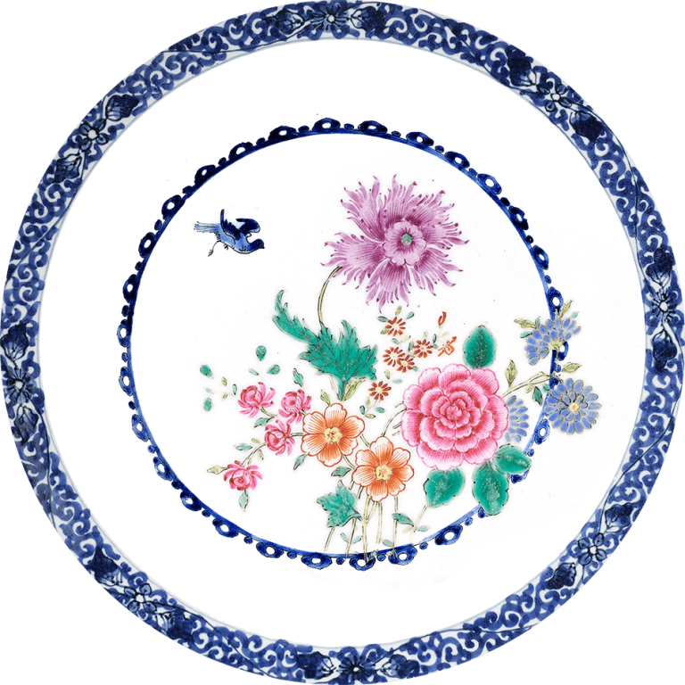 Cercle Mural - Assiette Décorative - Sweet Floral China